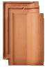 Flachdachziegel braun
